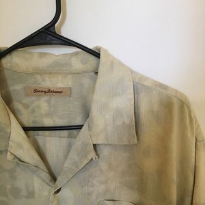 Tommy Bahama Silk Hawaiian Style Shirt XL